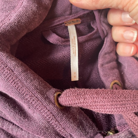 Free People Chelsea lace up cuffs hoodie jacket - Picture 6 of 6